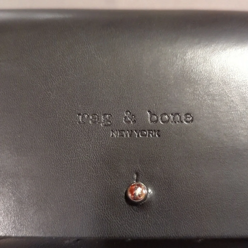 Rag & Bone black leather eyeglass case
